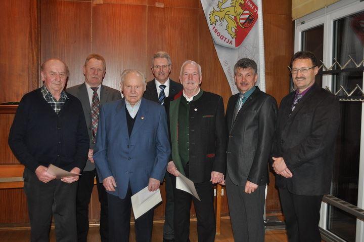 Alfred Auer, Christian Hauke, Leonhard Pühler, Richard Döllfelder, Werner Schmidt, Egid Haas, Alexander Schönweiß